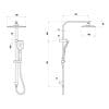 Liberty Twin Shower Station - Chrome - Image 2
