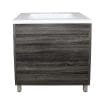 Qubist PVC Filmed Floor, Two Drawers, 600*460*830mm, Dark Grey