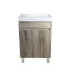 Qubist PVC Filmed Floor, Single Door, 500*250*810mm, White Oak