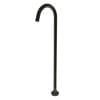 Round Black Stainless Steel Freestanding Bath Spout