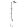 10'' Round Brushed Nickel Shower Station Top Water Inlet(Right Angle)