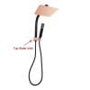 Square Black&Rose Gold Shower Station Top Water Inlet