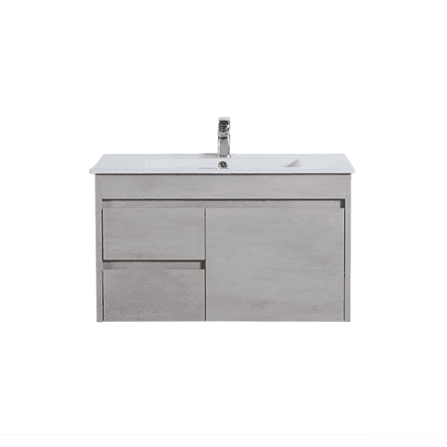 Nova Wall Hung Vanity Concrete Grey For Bathroom - Image 15